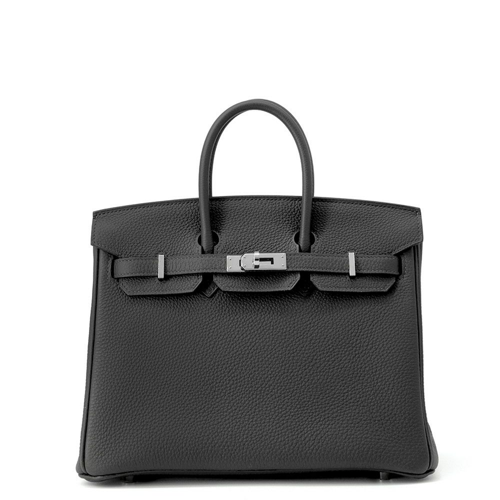 エルメス バーキン25 グラファイト/シルバー金具 トゴ C刻印 HERMES Birkin ハンドバッグ