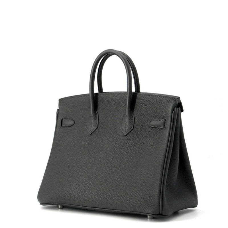 エルメス バーキン25 グラファイト/シルバー金具 トゴ C刻印 HERMES Birkin ハンドバッグ