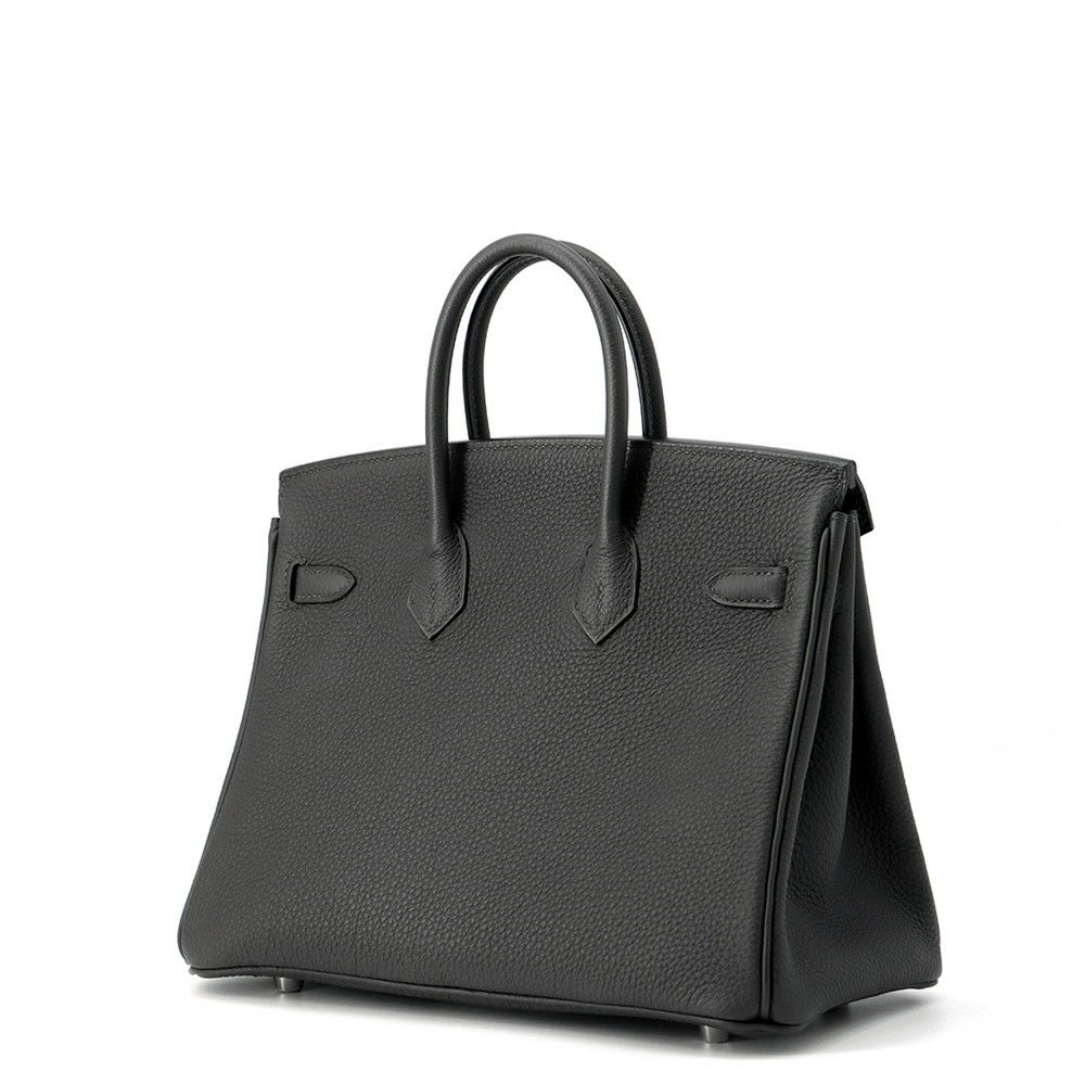 エルメス バーキン25 グラファイト/シルバー金具 トゴ C刻印 HERMES Birkin ハンドバッグ