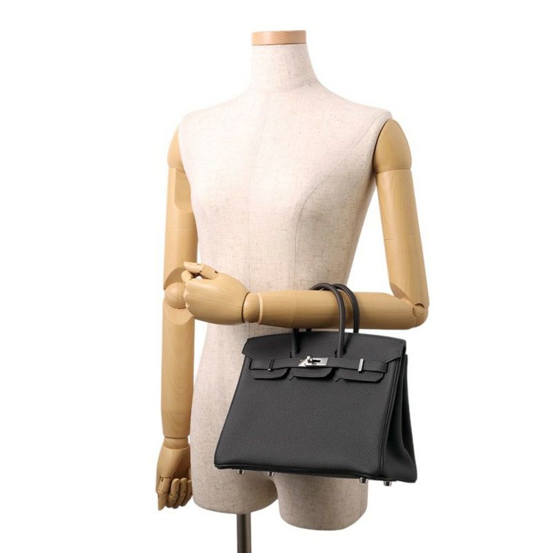 エルメス バーキン25 グラファイト/シルバー金具 トゴ C刻印 HERMES Birkin ハンドバッグ