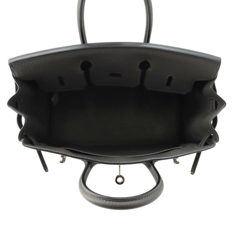 エルメス バーキン25 グラファイト/シルバー金具 トゴ C刻印 HERMES Birkin ハンドバッグ