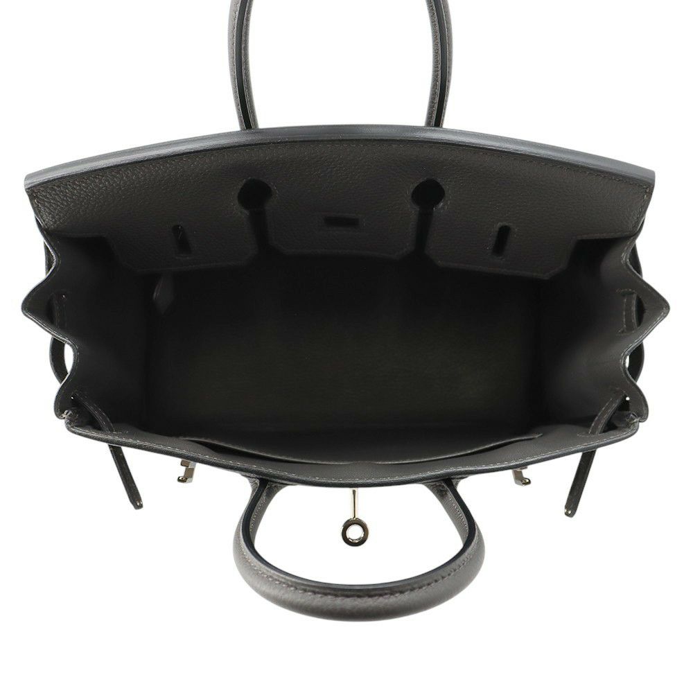 エルメス バーキン25 グラファイト/シルバー金具 トゴ C刻印 HERMES Birkin ハンドバッグ