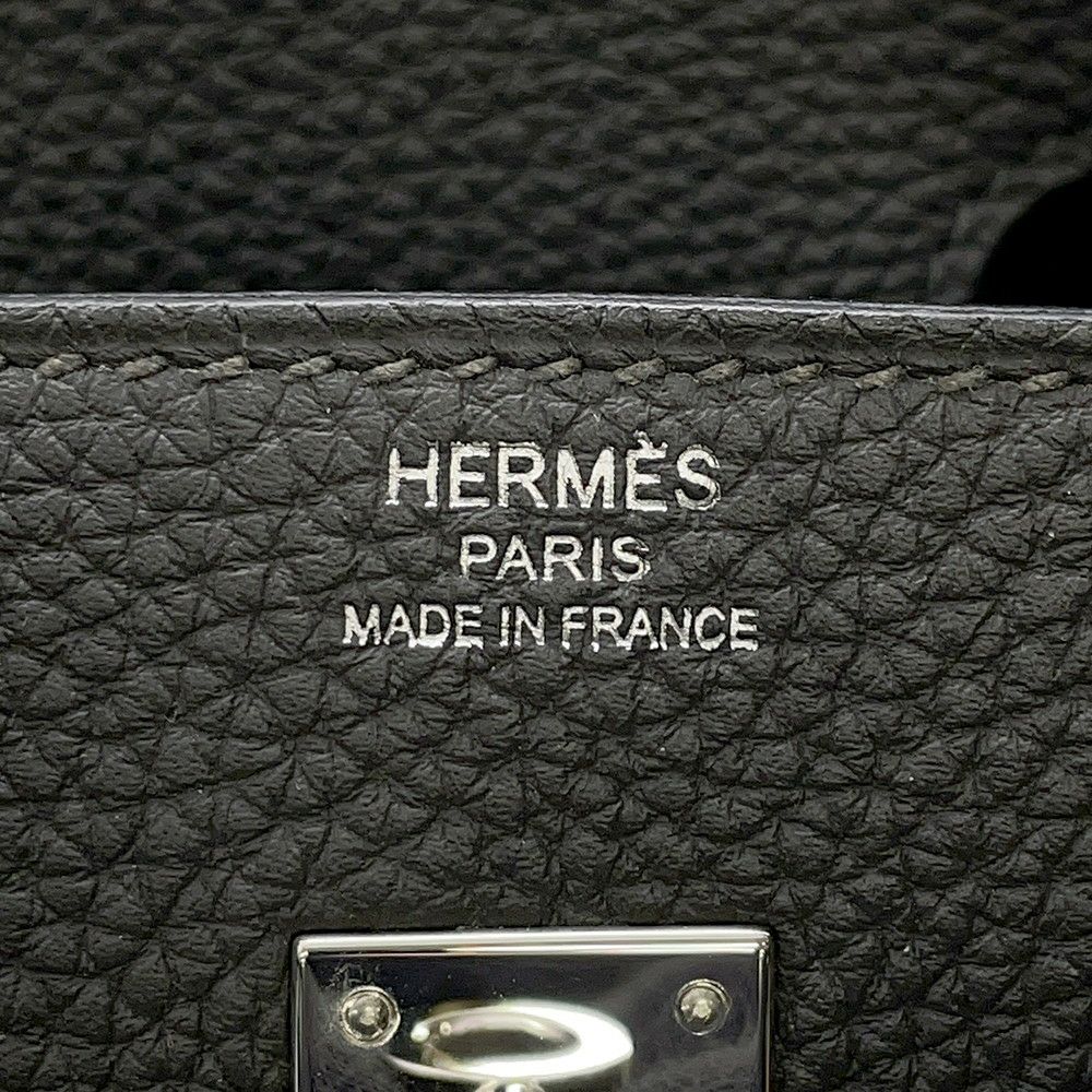 エルメス バーキン25 グラファイト/シルバー金具 トゴ C刻印 HERMES Birkin ハンドバッグ