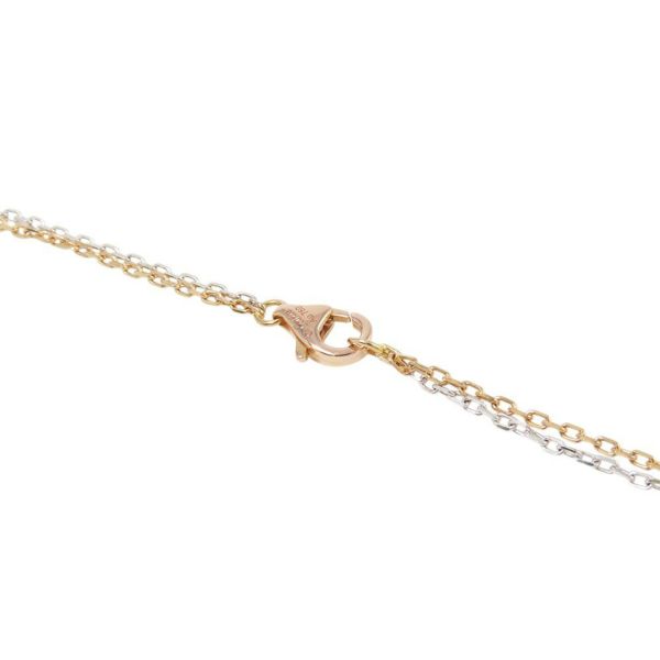 カルティエ ネックレス LOVE ネックレス ダイヤモンド 6P 計0.01ct K18PG/K18WG B7219700 ラブサークル スリーフープ ペンダント