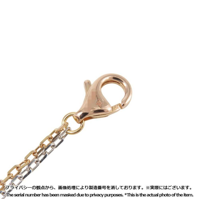 カルティエ ネックレス LOVE ネックレス ダイヤモンド 6P 計0.01ct K18PG/K18WG B7219700 ラブサークル スリーフープ ペンダント