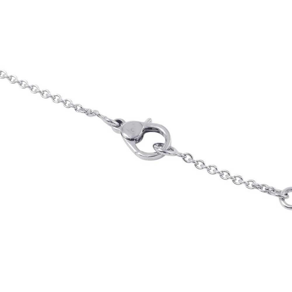 エルメス ネックレス フィネス ペンダント ダイヤモンド 17P 計0.46ct K18WGホワイトゴールド HERMES