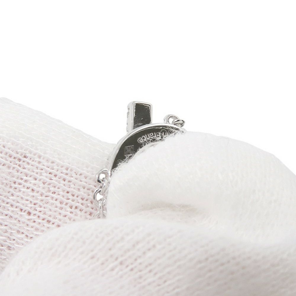 エルメス ネックレス フィネス ペンダント ダイヤモンド 17P 計0.46ct K18WGホワイトゴールド HERMES