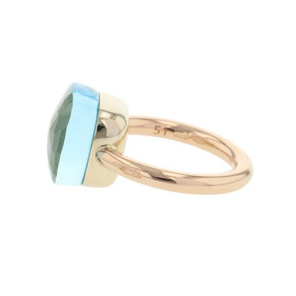 ポメラート リング ヌード マキシ ブルートパーズ K18PG/K18WG リングサイズ51 PAB2010-O6000-000OY 指輪