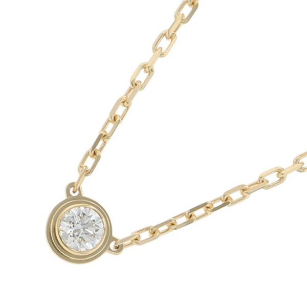 カルティエ ネックレス ダムール SM スモールモデル ダイヤモンド 1P 計0.09ct K18YGイエローゴールド B7215800 Cartier