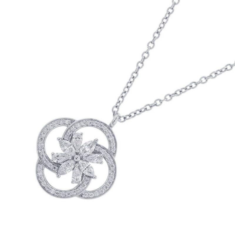 ティファニー ネックレス ビクトリア クラスター キー ペンダント スモール ダイヤモンド Pt950プラチナ 62033398 ジュエリー