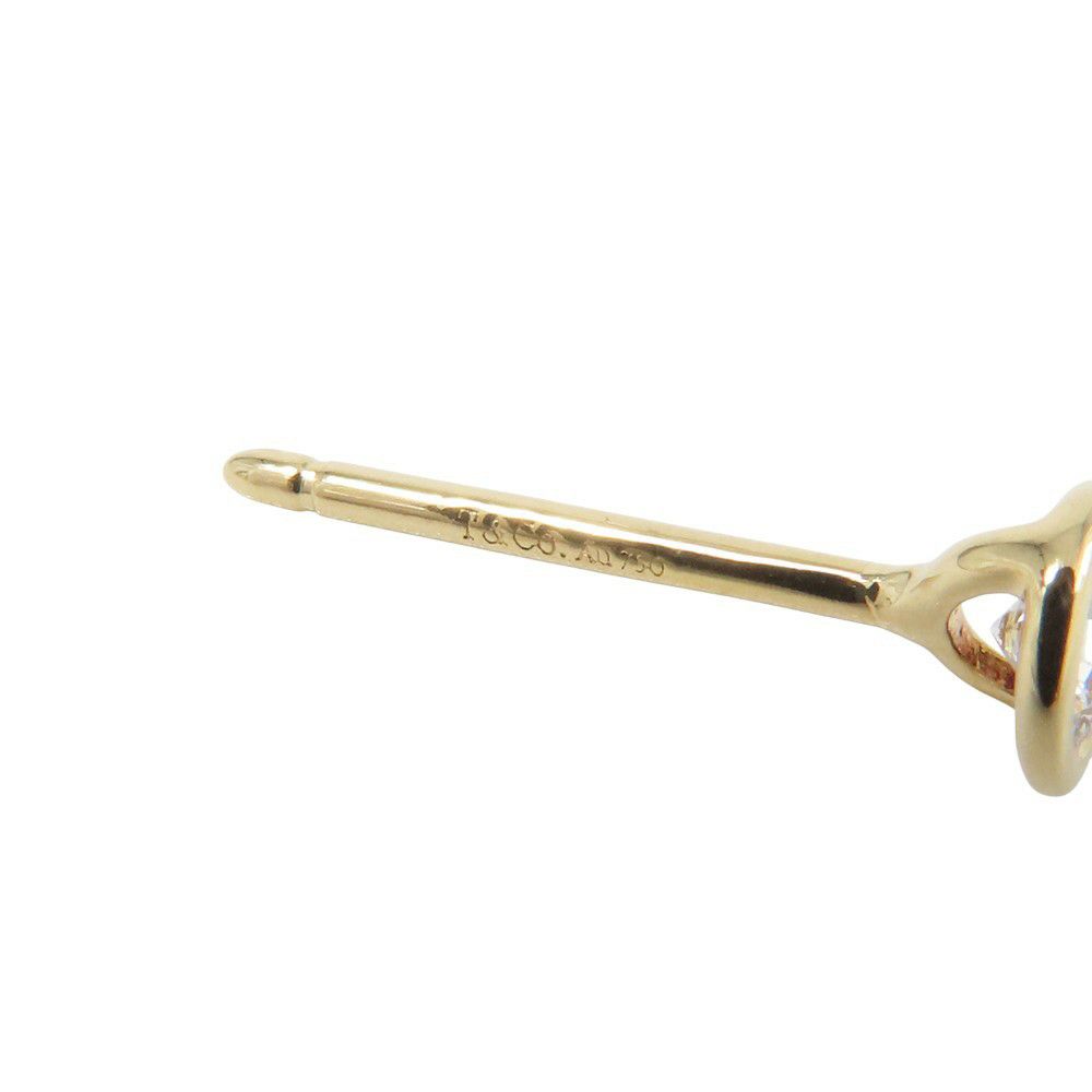 ティファニー ピアス エルサ・ペレッティ バイ ザ ヤード ピアス ダイヤモンド 2P 計約0.16ct K18YGイエローゴールド ジュエリー