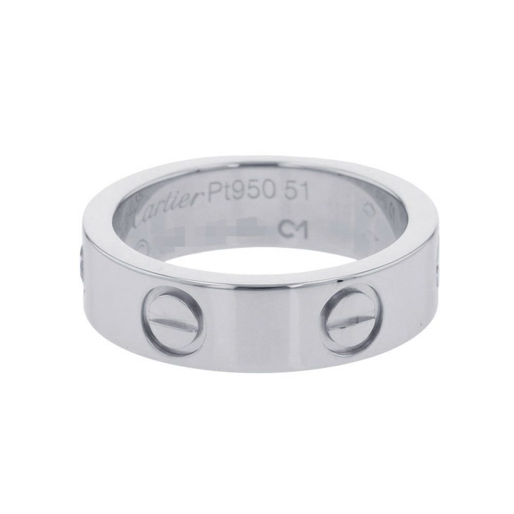 カルティエ リング LOVE リング クラシックモデル ダイヤモンド 1P 約0.07ct Pt950プラチナ サイズ51 B4046700 指輪 ラブリング