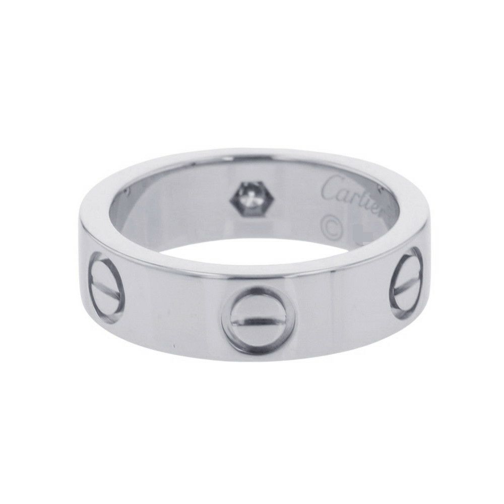 カルティエ リング LOVE リング クラシックモデル ダイヤモンド 1P 約0.07ct Pt950プラチナ サイズ51 B4046700 指輪 ラブリング
