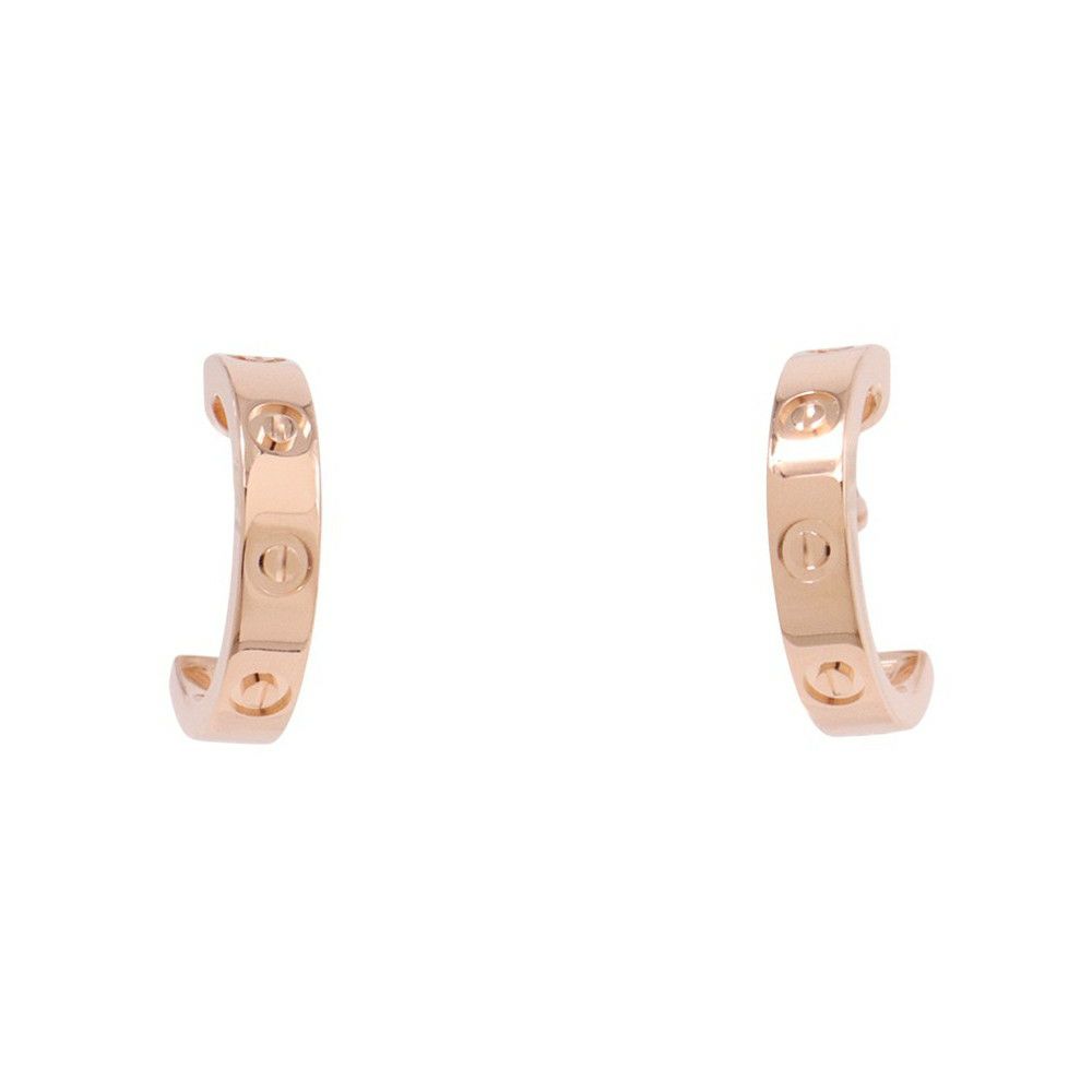 カルティエ ピアス ミニラブ フープ ピアス スモールモデル SM K18PGピンクゴールド B8029000 Cartier