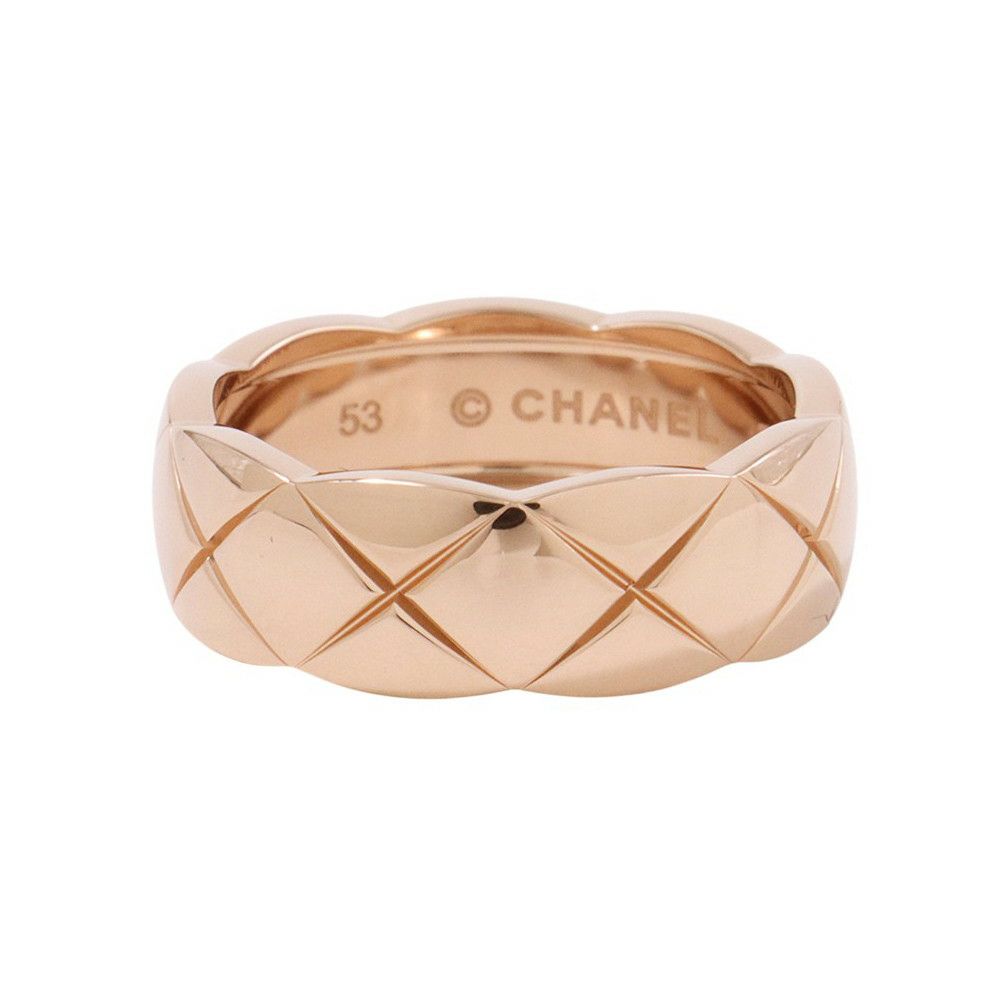 シャネル リング ココ クラッシュ ミディアムモデル K18PGピンクゴールド リングサイズ53 J10817 CHANEL 指輪