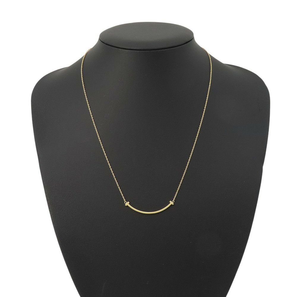 ティファニー ネックレス Tスマイル スマイル ペンダント ミニ K18YGイエローゴールド 60011679 ジュエリー