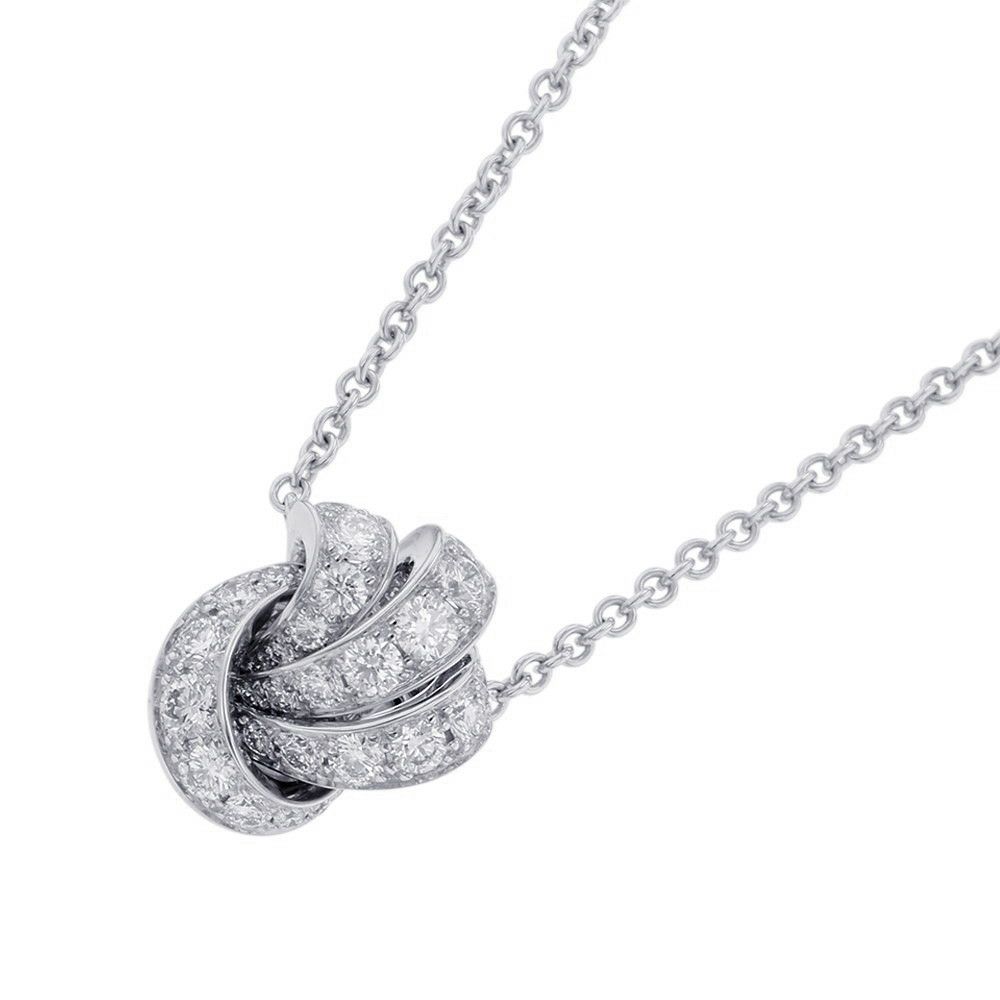 グラフ ネックレス ティルダズ ボウ パヴェダイヤモンド ペンダント ダイヤ 計約0.75ct K18WGホワイトゴールド RGP623 GRAFF