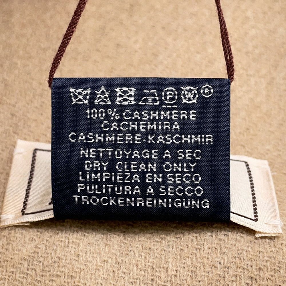 エルメス マフラー レクトヴェルソ グリ・シネ/ベージュ カシミヤ HERMES ストール メンズ