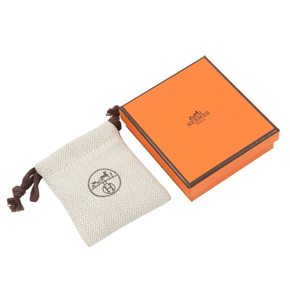 エルメス ピアス ポップアッシュ ホワイト/ピンクゴールド金具 Hモチーフ HERMES Pop H ポップH