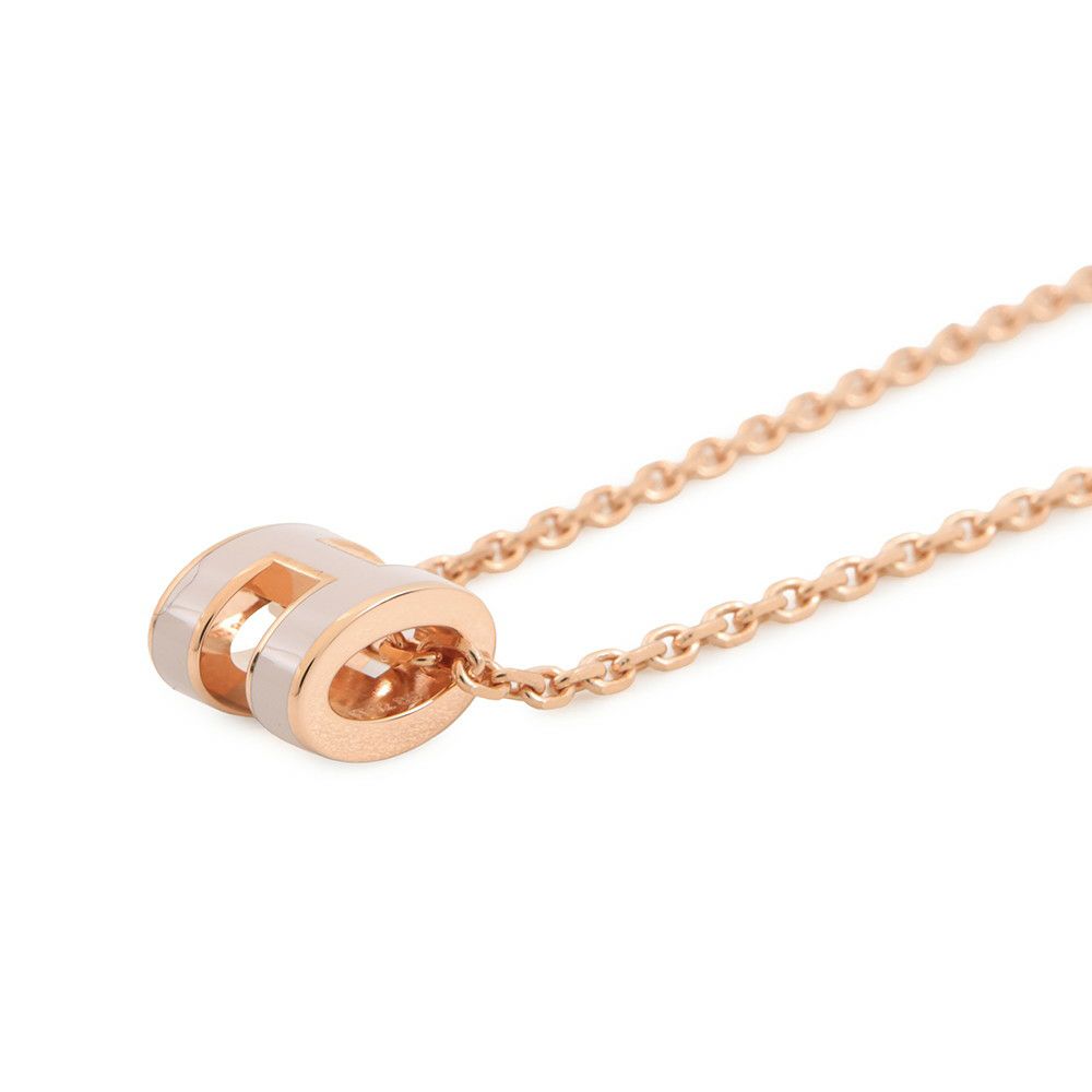 エルメス ネックレス ミニ・ポップアッシュ ピンク/ピンクゴールド金具 HERMES アクセサリー