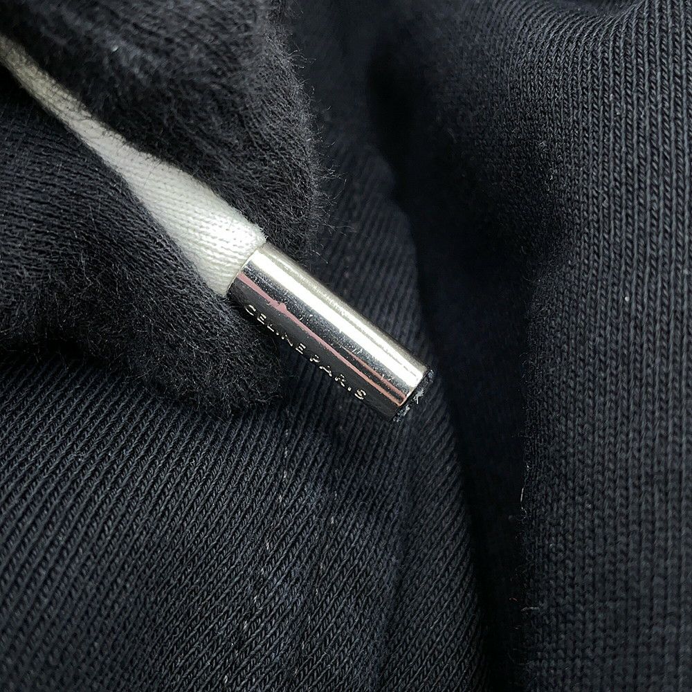 セリーヌ パーカー ルーズ フーディー コットン メンズサイズXS 2Y468670Q CELINE トップス 黒
