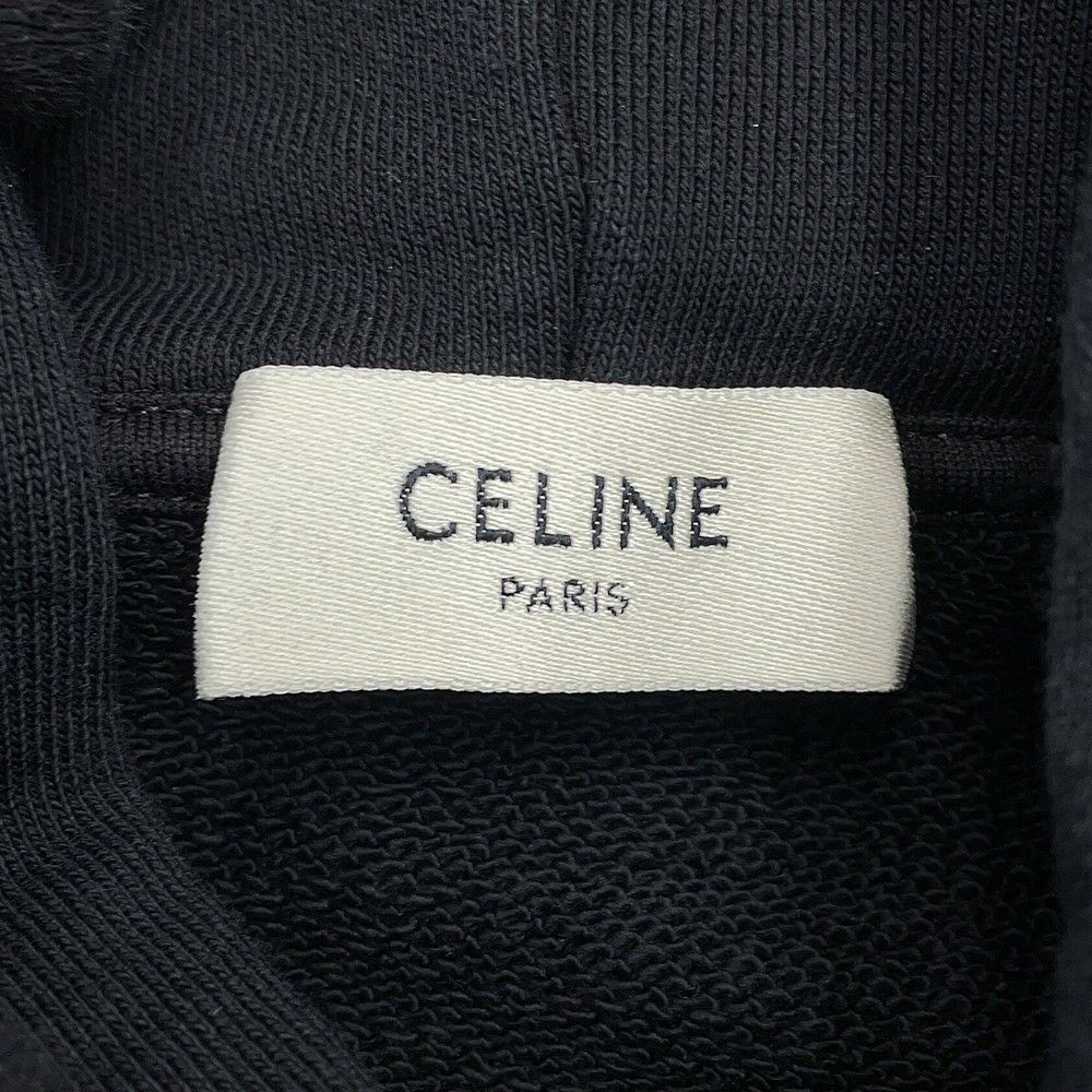 セリーヌ パーカー ルーズ フーディー コットン メンズサイズXS 2Y468670Q CELINE トップス 黒