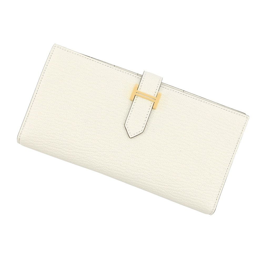 エルメス 長財布 ベアンスフレ ナタ/ゴールド金具 シェブルミゾル K刻印 HERMES 財布