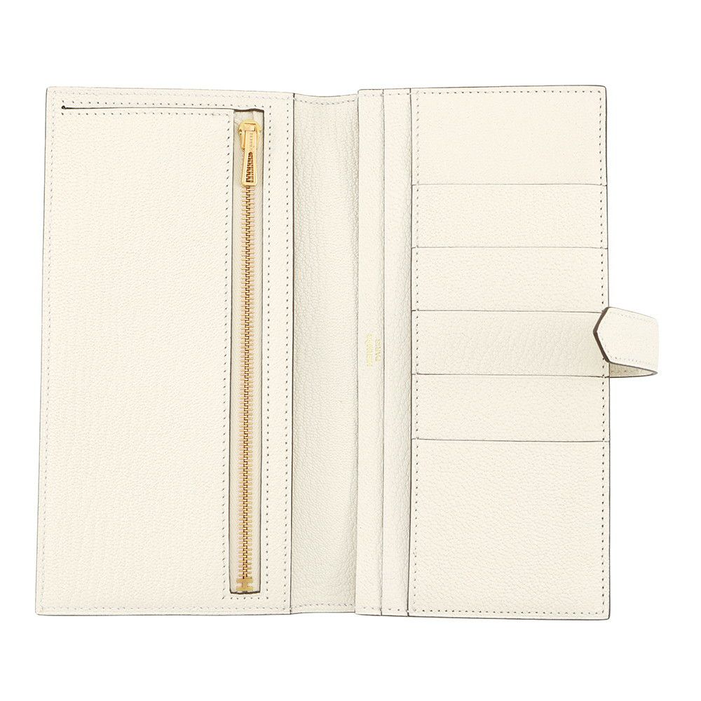 エルメス 長財布 ベアンスフレ ナタ/ゴールド金具 シェブルミゾル K刻印 HERMES 財布