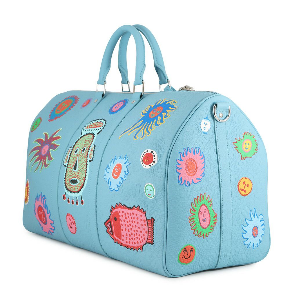 ルイヴィトン ボストンバッグ モノグラム・トリヨン LV×YK バンドリエール50 M21713 旅行用バッグ トラベル 草間彌生 コラボ