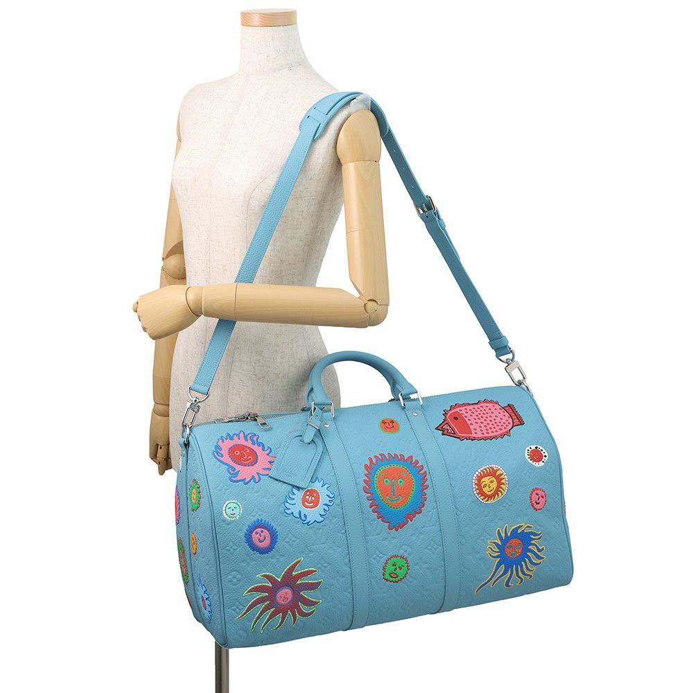 ルイヴィトン ボストンバッグ モノグラム・トリヨン LV×YK バンドリエール50 M21713 旅行用バッグ トラベル 草間彌生 コラボ