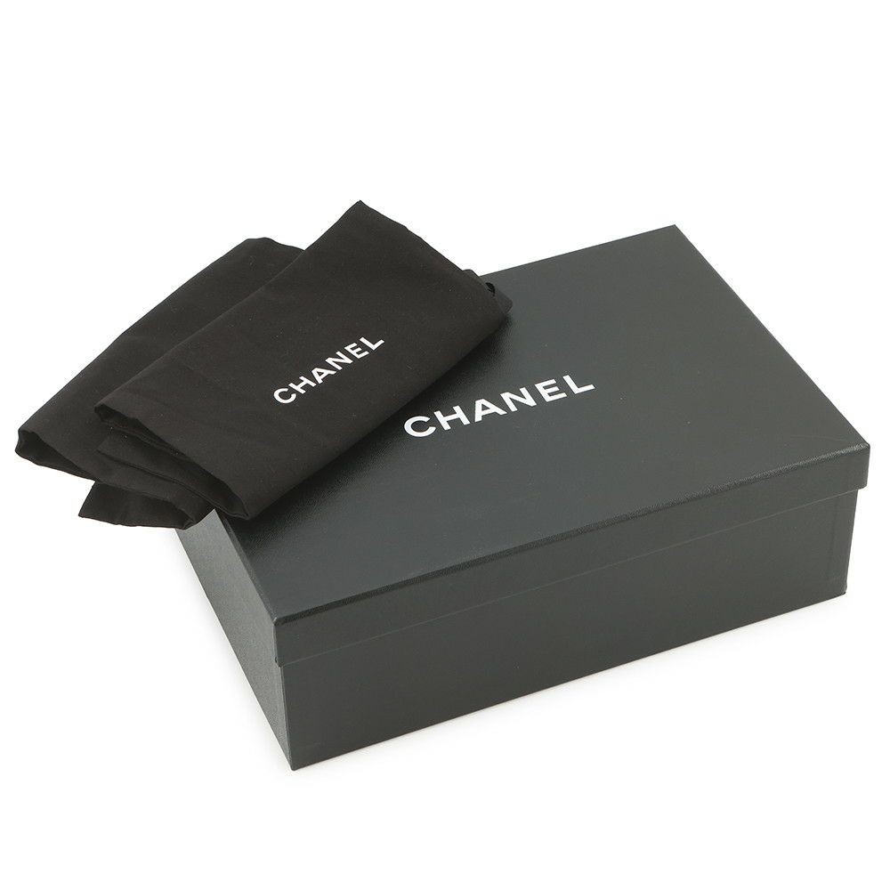 シャネル パンプス バレリーナ フラット ラフィア G38986 レディースサイズ36 G46352 CHANEL 2025春夏 黒