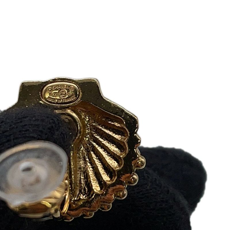 シャネル イヤリング シェル モチーフ ココマーク ラインストーン CHANEL アクセサリー