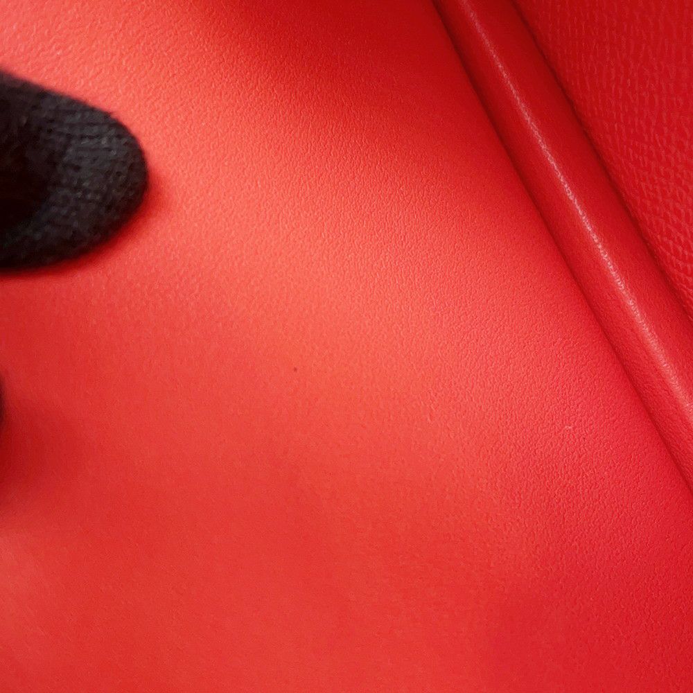 エルメス 長財布 ベアンスフレ オレンジフィールド/シルバー金具 エプソン W刻印 HERMES 財布