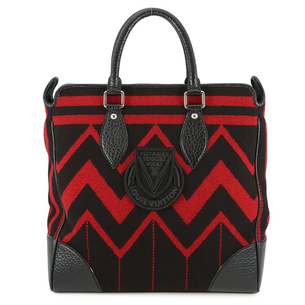 ルイヴィトン トートバッグ ウール カバ ヴェイル M95241 LOUIS VUITTON 黒 ブラック