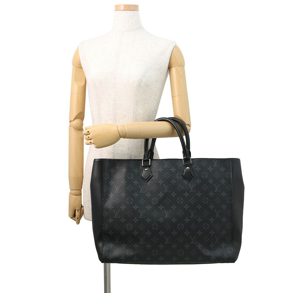 ルイヴィトン トートバッグ モノグラム・エクリプス グラン・サック M44733 LOUIS VUITTON 黒 ブラック