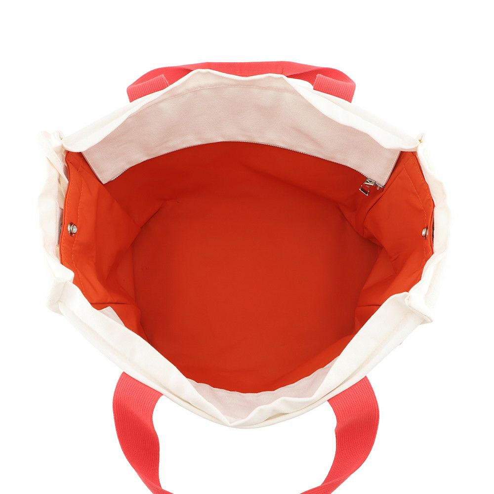 エルメス マザーズバッグ アダダ キャンバス 馬モチーフ HERMES トートバッグ ポーチ付き 白