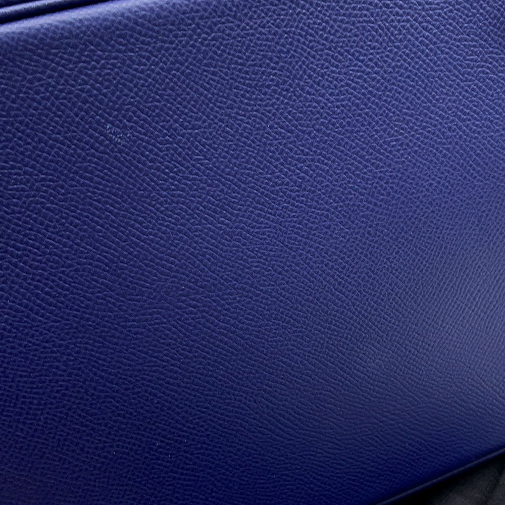 エルメス ハンドバッグ ピコタンロックMM トレサージュ ブルーアンクル/ブリック/ブラック/シルバー金具 エプソン D刻印