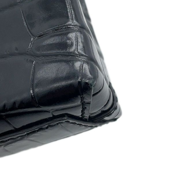 バレンシアガ ショルダーバッグ ショッピング フォンホルダーバッグ クロコ型押しレザー 593826 BALENCIAGA 黒