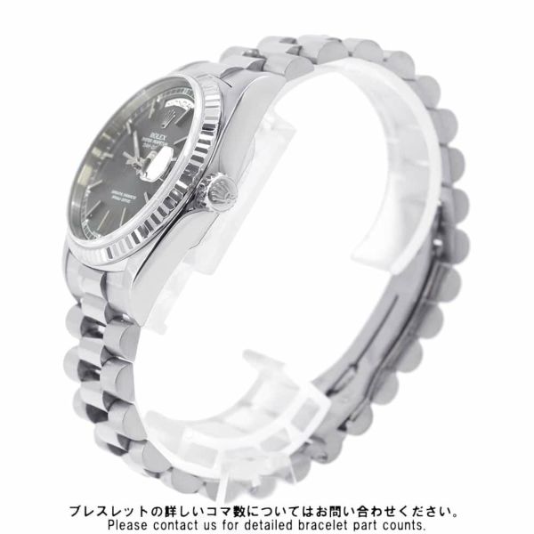 ロレックス デイデイト 18KWG S番 18239 ROLEX 腕時計 グレー文字盤