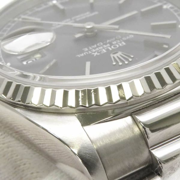 ロレックス デイデイト 18KWG S番 18239 ROLEX 腕時計 グレー文字盤