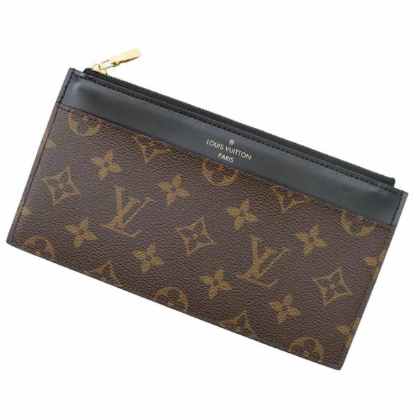 ルイヴィトン 財布 モノグラム・リバース スリムパース M80348 LOUIS VUITTON ヴィトン ブラック 黒