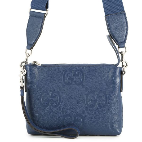 グッチ ショルダーバッグ ジャンボGG メッセンジャーバッグ スモール レザー 761747 GUCCI 2way クラッチバッグ