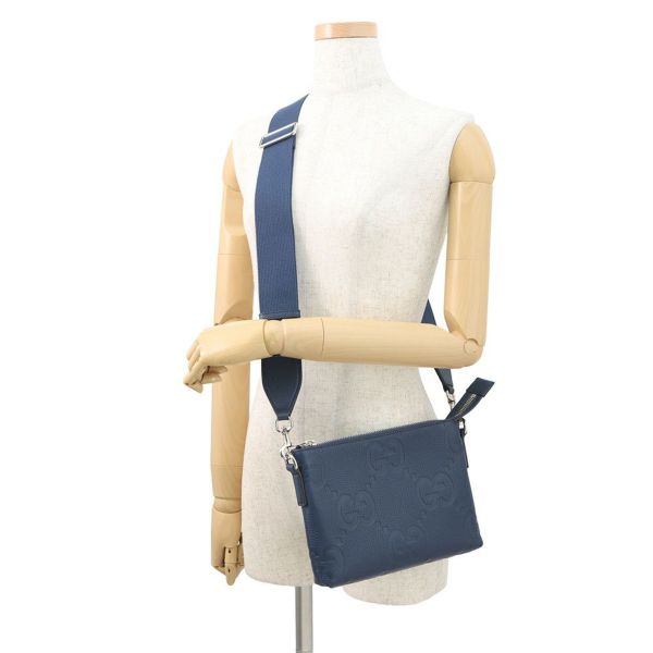 グッチ ショルダーバッグ ジャンボGG メッセンジャーバッグ スモール レザー 761747 GUCCI 2way クラッチバッグ