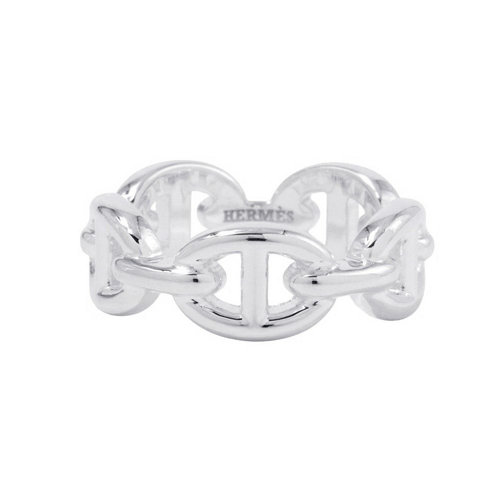 エルメス リング シェーヌダンクル アンシェネPM Enchainee SV925シルバー リングサイズ51 HERMES ジュエリー