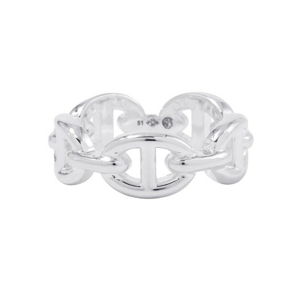 エルメス リング シェーヌダンクル アンシェネPM Enchainee SV925シルバー リングサイズ51 HERMES ジュエリー