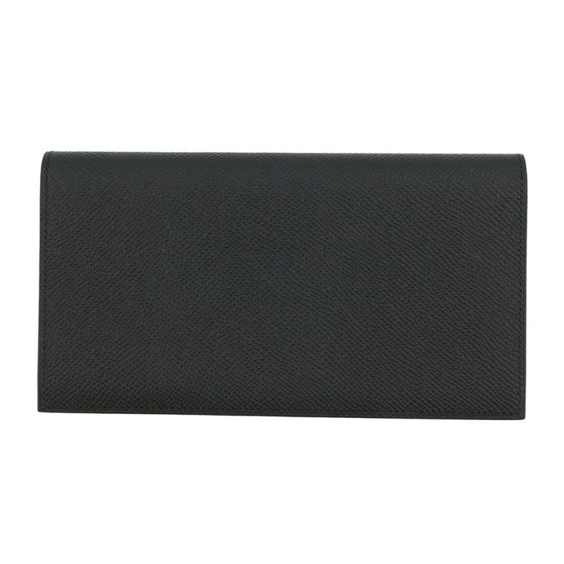 エルメス 長財布 MC2 フレミング ブラック エプソン W刻印 HERMES 財布 メンズ 黒