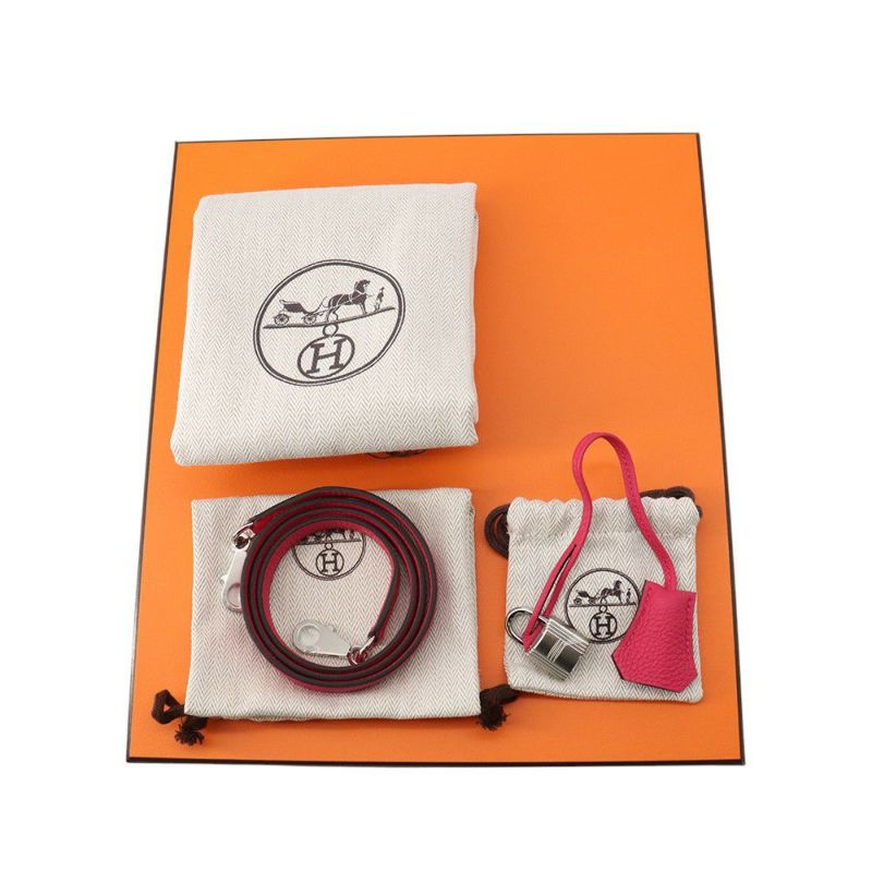 エルメス ハンドバッグ ケリー25 内縫い ローズメキシコ/シルバー金具 トゴ K刻印 2wayショルダー