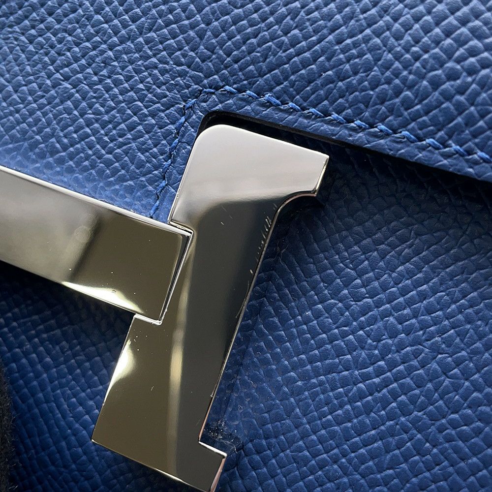 エルメス ミニ コンスタンス3 ミロワール ブルータイ/シルバー金具 エプソン K刻印