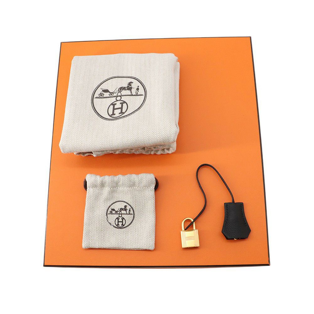 エルメス バーキン25 ブラック/マットゴールド金具 トゴ K刻印 HERMES Birkin ハンドバッグ 黒