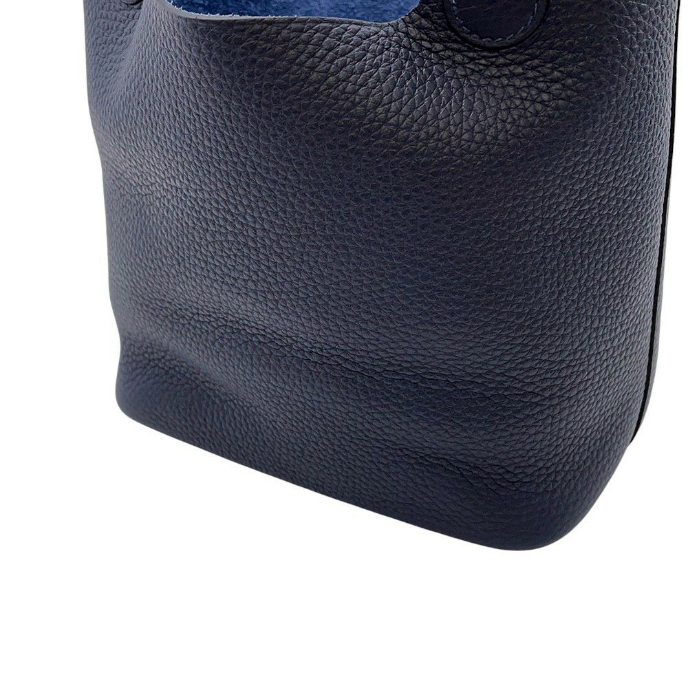 エルメス ハンドバッグ ピコタンロックPM ブルーニュイ/シルバー金具 トリヨンクレマンス K刻印